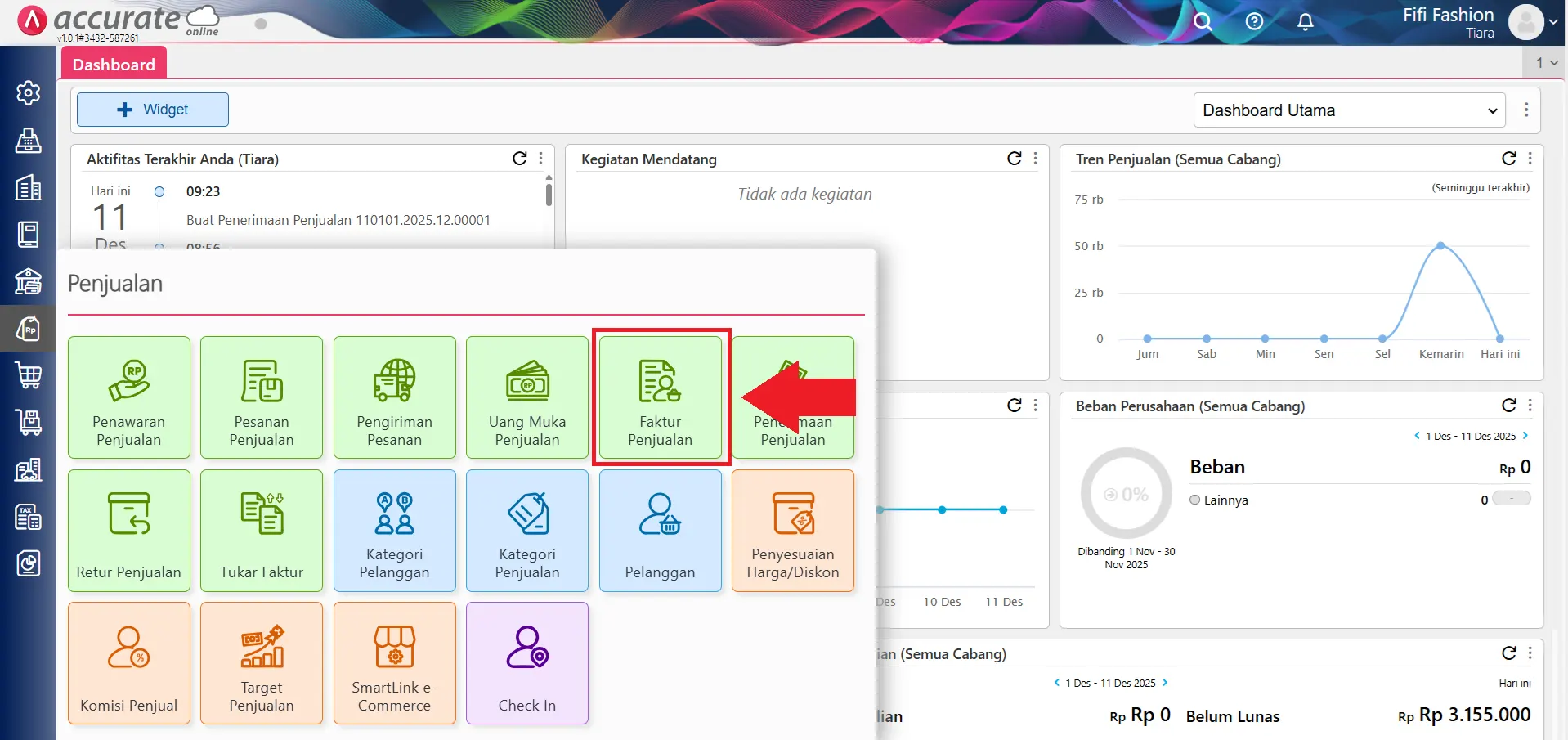 Mencatat transaksi dengan diskon bertingkat